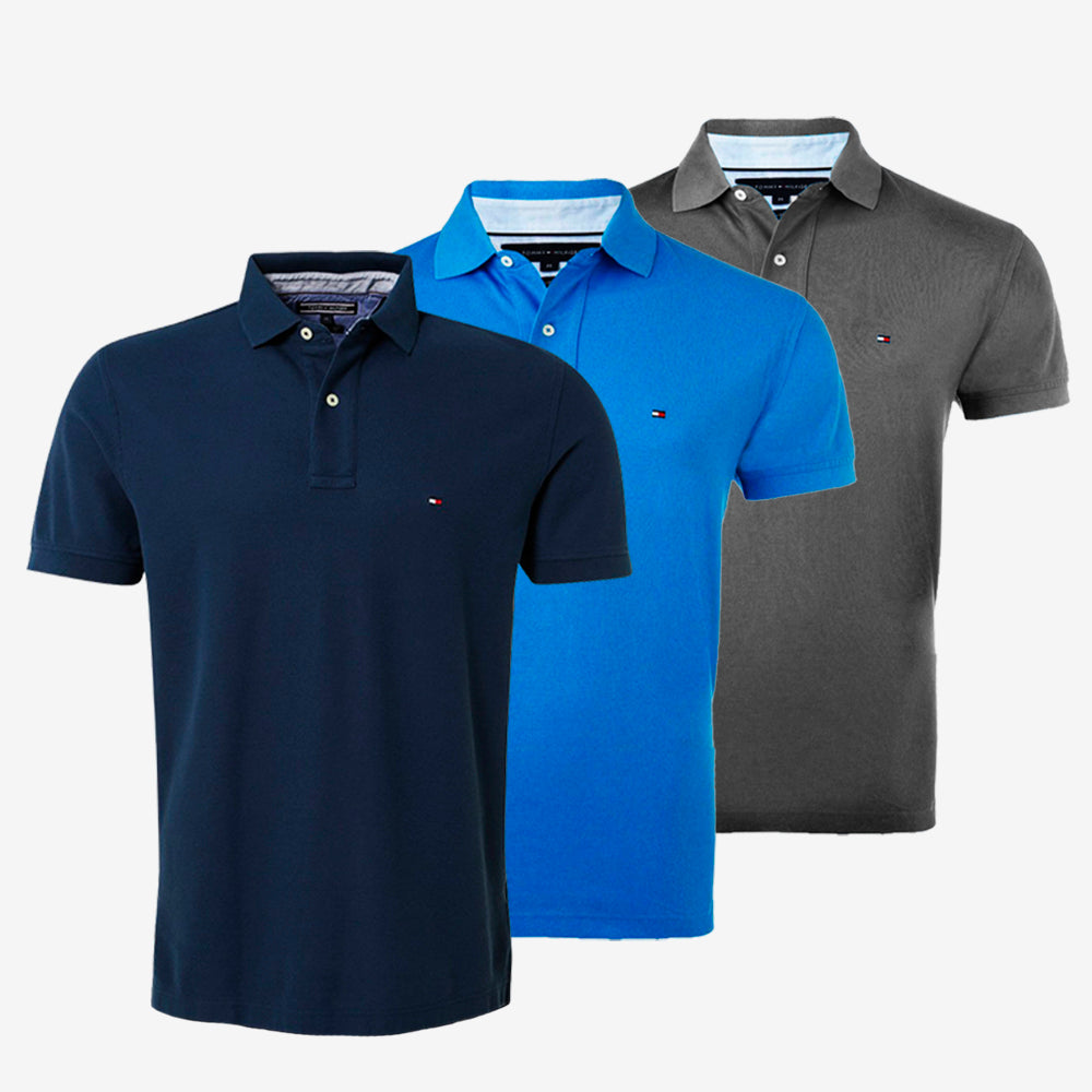 [KAUFEN SIE 3, ERHALTEN SIE 5] Kit 5 Tommy H. Klassische Poloshirts