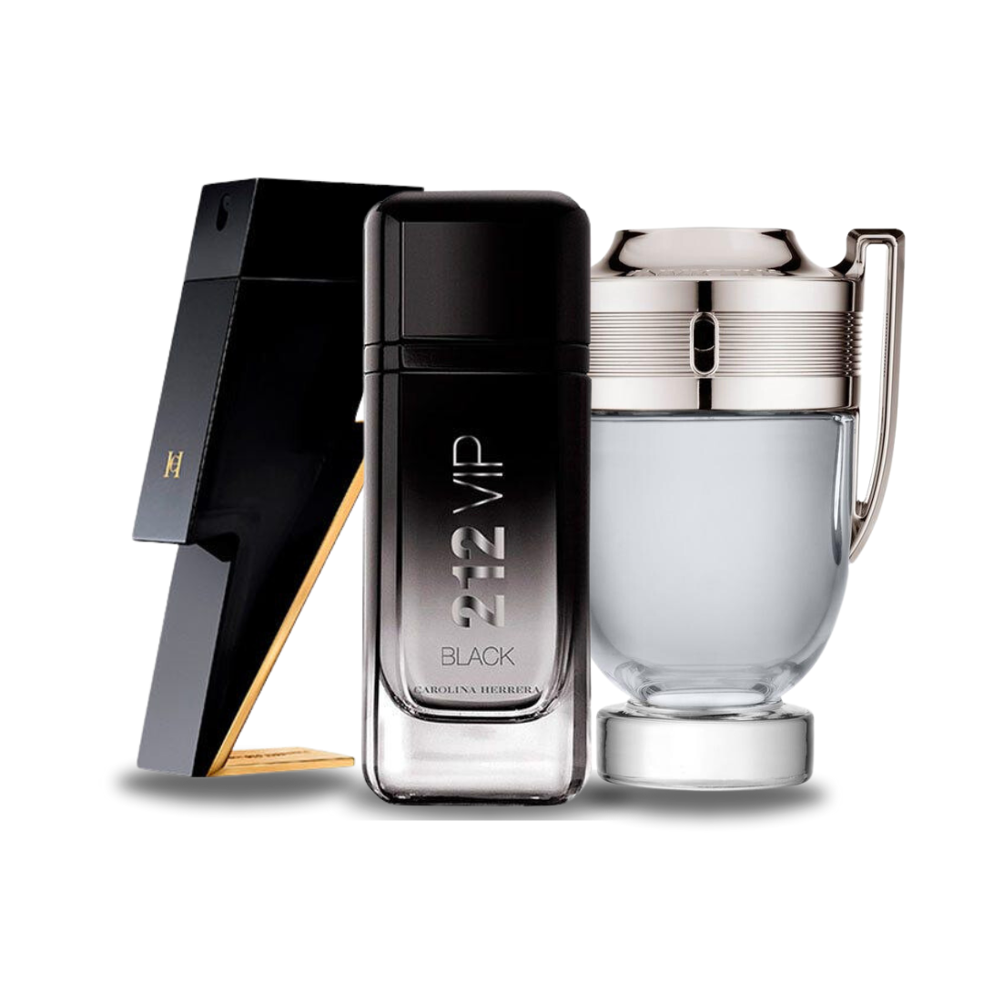 Kombi-Angebot 3 Parfüms - Bad Boy von Carolina Herrera | 212 VIP Black von Carolina Herrera | Invictus von Paco Rabanne